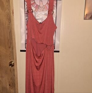 Coral Cut Out Dress By Forever 21